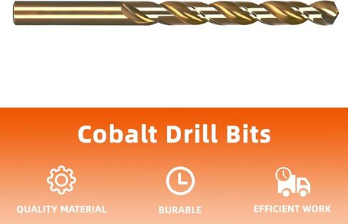5/64" Cobalt Drill Bit, M35 HSS Metal Drill Bits, for Hard Metal, Stainless Steel, 10 PCS in Saudi Arabia