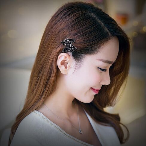 4 قطعة حجر الراين الكريستال مخلب مقاطع الشعر المشابك الفك الصغيرة فراشة خمر المشابك المعدنية مشبك شعر للفتيات والنساء in Kuwait