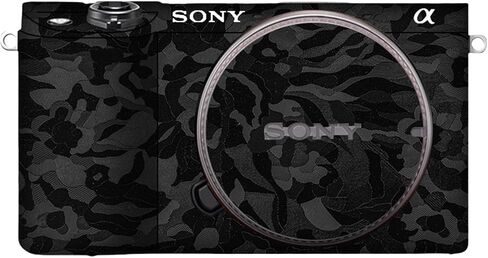 Camera Body Protective Film Compatible with Sony α6300/α6400 Camera Camouflage Film Camera Sticker Anti-Scratch Anti-Wear Precision-Cut Custom-fit Easy Installation (Ghost Black) in Saudi Arabia