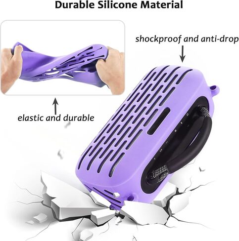Silicone Cover Protective Case for Bose SoundLink Max Portable Speaker, Skin Sleeve with Shoulder Strap for Outdoor Speaker Accessories (Red) in Saudi Arabia