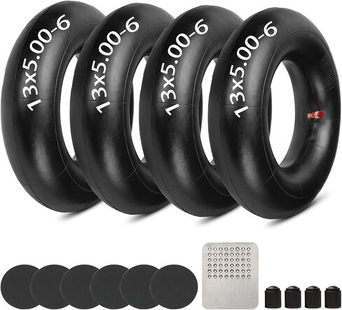 GREHUA 13x5.00-6 13x5x6 5.00-6 Inner Tube for Razor Dirt Quad Verson 1-18 Go Kart Dirt Bike ATVs Yard Tractors Lawn Mower Wagons Hand Trucks Wheelbarrows Wagons Gorilla Cart Trailer 2 Pack Heavy Duty in Saudi Arabia