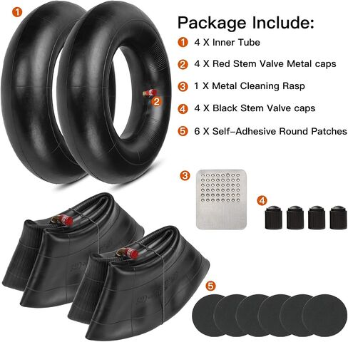 GREHUA 13x5.00-6 13x5x6 5.00-6 Inner Tube for Razor Dirt Quad Verson 1-18 Go Kart Dirt Bike ATVs Yard Tractors Lawn Mower Wagons Hand Trucks Wheelbarrows Wagons Gorilla Cart Trailer 2 Pack Heavy Duty in Saudi Arabia