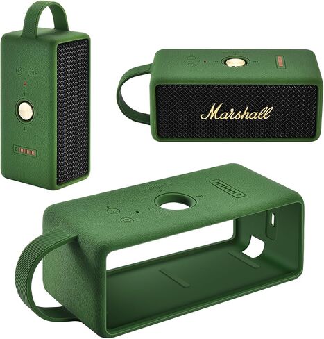 Silicone Cover Case Compatible with Marshall EMBERTON III Portable Bluetooth Speaker, Waterproof Soft Skin Silicone Protective Case for Marshall EMBERTON III Bluetooth Speaker Accessories (Black) in Saudi Arabia