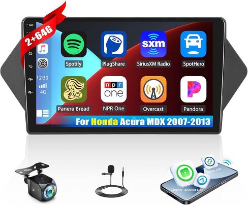 [2+64G] Android 13 Car Stereo for Honda Acura MDX 2007-2013 with Wireless Apple Carplay&Android Auto,9 Inch Touch Screen Car Radio with Mirror Link Bluetooth FM/RDS WiFi GPS SWC+ Backup Camera in Saudi Arabia