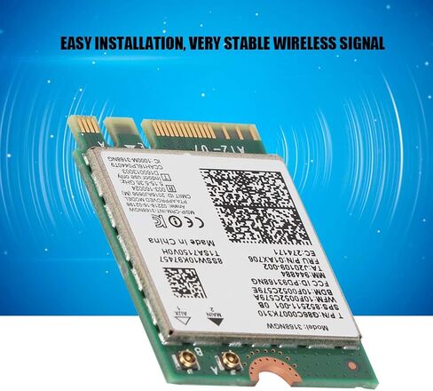Network Card,ASHATA Wi-Fi Network Adapter Card for Intel Internet 3168NGW -AC Dual Band WiFi Network Card with Bluetooth 4.2 in Saudi Arabia