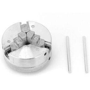 Z011 Zinc Alloy 3-Jaw Lathe Chuck Self Centering Lathe Chuck Clamp Accessory for Mini Metal Lathe
