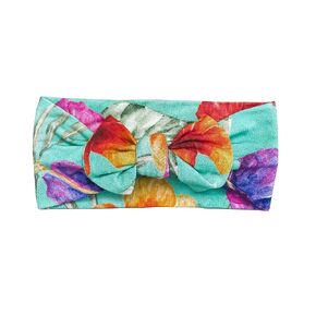 Hibiscus Ultra Soft Newborn Headband Bow, Viscose from Bamboo with Spandex Stretchy Material