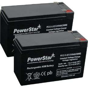 PowerStar-- 2 Pack -9AH Replacement for APC Back-UPS XS1500 XS 1500 12V 7Ah Battery
