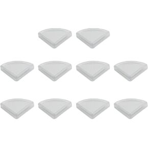 10 قطعة/الحزمة واقيات زوايا للأثاث الطفل واقية من السيليكون للأطفال لاصقة لينة ركن الحرس (شفاف) in Kuwait