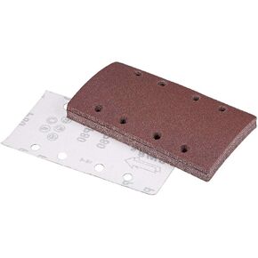 TA-VIGOR 15pcs 60 Grit Sandpaper Sheet 7.3 inch x 3.6 inch, 8 Holes Hook and Loop Sandpaper for 1/3 Sander, Aluminum Oxide Sander Paper Sheet for Wood Metal Polishing in Saudi Arabia