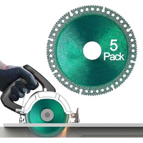 Upgraded Indestructible Disc for Grinder, 2024 New 4 Inch Composite Multifunctional Cutting Saw Blade 2.0 - Cut Everything in Seconds, Multifunctional Cutting Blade for Various Materials (5 Pack)