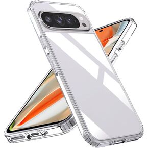 Case for Google Pixel 9 /Pixel 9 Pro Phone Case,Shockproof Soft TPU Bumper and Hard PC Back Case,Non-Yellowing,Anti-Scratch,Drop Protection,Slim Fit Cover Case for Pixel 9 Pro