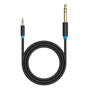 VENTION 6.35mm 1/8" to 3.5mm 1/4" Male to Male Stereo Cable 3.5mm to 6.35mm TRS Audio Cable Aux Cord for iPhone, Amplifiers, Car Stereo, Guitar, Laptop, Home Theater Devices, Speaker (0.5M/1.6ft)