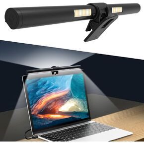 Monitor Light Bar,OOWOLF Screen Light Bar for Laptop,Keyboard light,CRI≥95 Desk Lamp for Eye-Caring,No Glare,Dual Light,Filter Blue-Light,3-Color Mode,Memory Dimming,Computer Lamp for Desk/Office/Home