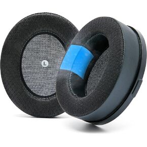 WC Freeze Penrose - Hybrid Fabric Cooling Gel Replacement Earpads for Audeze Penrose & Mobius, Made by Wicked Cushions, Improved Durability, Thickness and Sound Isolation | Black