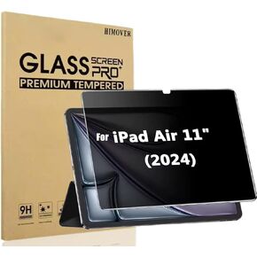 Anti-Spy Tempered Glass Film for iPad Air 11 inch M2 2024 (6th Generation), Privacy Screen Protector, Anti-Scratch, Anti-Shock for iPad Air 6th A2902 A2903 A2904