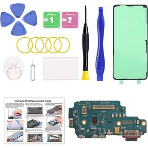 for Galaxy S22 Ultra USB Charging Board Port Replacement, SM-S908U SM-S908U1 Type C Dock Board Connector for Samsung S22 Ultra with Tools & Instruction