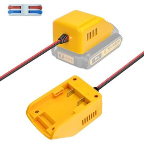20v to 12v Step Down Converter for Dewalt 20v Battery, Power Wheels Adapter for Dewalt, 15awg Wire for Dewalt Battery Adapter, for DIY Rc Car & DIY Rc Truck
