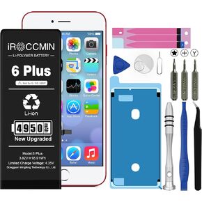 Replacement for iPhone 6 Plus Battery,4950mAh High Capacity Replacement Battery for iPhone 6 Plus Model A1522 A1524 A1593 with Professional Repair Tools