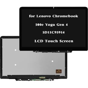 Replacement for Lenovo Chromebook 500e Yoga Gen 4 5D11C95914 N122JCA-ENK 82W4 82W5 30pins 1920x1200 LCD Touch Screen Display Digitizer Assembly Bezel in Kuwait
