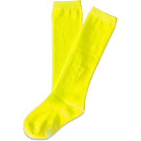 Unisex Child Kid Size Solid Neon Colored Knee High Sport Team Socks with No Stripes