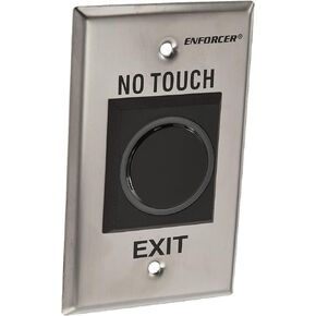 Seco-Larm SD-927PKC-NEQ Enforcer "No Touch" RTE IR Sensor Plate, Single-gang IR Technology Motion Sensor, Stainless Steel Finish