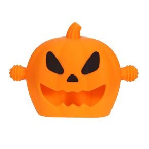 Never Drop Teething Toys for Babies, Baby Mitten Silicone Teether for Soothing Teething Pain Relief, Baby Chew Toys for Sucking Needs (Halloween-Yellow)