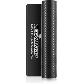 TECKWRAP 11.5"x60" Matte Dark Forged Carbon Vinyl Wrap Film, Easy Installation with Air Release Technology, Adding Style and Protection to Your Vehicle
