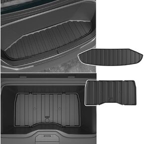 powoq Truck Bed Mat Compatible with 2024 Tesla Cybertruck Truck Bed Liner Truck Bed Protector TPE Cargo Mat All Weather Cargo Liner Replacement for 2024 Tesla Cybertruck Accessories(Bed Mat)