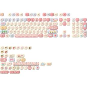 Akko PBT Keycap Set, Magic Lop Bunny Keycap Set MOG Profile 146-Key Keycaps for Mechanical Keyboards