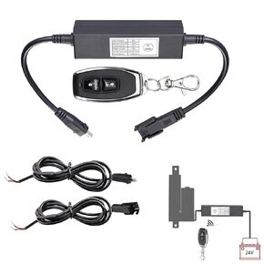 Linear Actuator Wireless Remote Control Controller Power Adapter DC24V for Chair Lift, Lift TV, Electric Garage Wireless Remote Motor Control Switch Kit