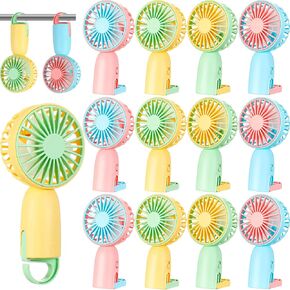 Woanger 48 Pcs Mini Handheld Fan Bulk 1 Speed USB Electric Fan with Data Line Battery Operated Mini Fan Rechargeable Portable Small Hand Held Fan Electric Fan for Travel