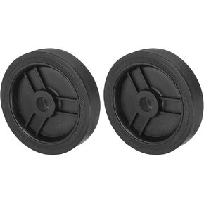PATIKIL 5" Air Compressor Wheels, 2 Pack Universal Air Compressor Wheel Replacement Part Air Compressor Replacement Wheels with 0.7" Dia Hole for Easy Mobility, Black