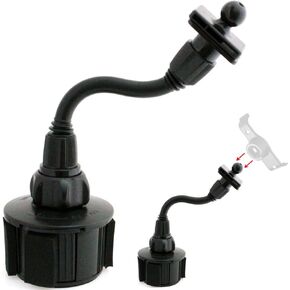 ChargerCity Flexible Neck Car Vehicle Drinks Cup Holder Mount for All Garmin Nuvi Drive Smart GPS All 5X 6X 2XX 7XX 1xxx 2XXX 3XXX models, 17mm Ball is compatible for Nuvi Brackets That came w/GPS
