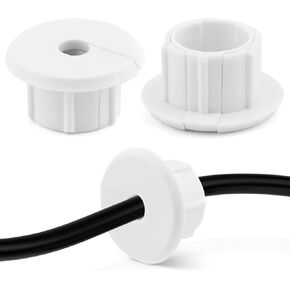 Wall Bushing Grommet for Starlink Dishy Ethernet Cable, 2PCS Starlink Cable Routing Kit Feed-Through Cable Bushing for 1 inch Wall Hole and Furnitures Wire Hole