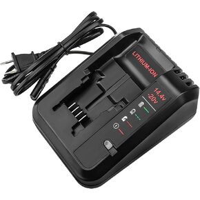 20V Lithium Battery Fast Charger Compatible with Black and Decker 20V Lithium Battery LBXR20 LBXR2020 LB2X4020 and Porter Cable 20V Lithium Battery PCC680L PCC681L PCC682L PCC685L PCC685LP-1 Pack