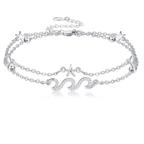 Moss Agate Bracelet Sterling Silver Leaf Bracelet Moss Agate Jewelry Gift for Women