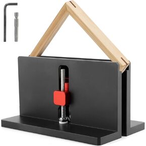 2PCS Right Angle Spline Jig,Box Joint Jig,Adjustable Corner Dovetail Jig for Table Saw Router Table Strengthen Miter Joints and Add Design for Picture Frames Small Boxes(COLOR:Black)