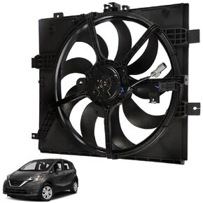 NI3115143 Radiator Cooling Fan Assembly Replacement for 2012 2013 2014 2015 2016 2017 2018 Versa/Versa Note 214819KK0A 214813AB3A
