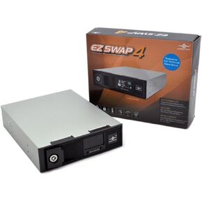 حامل محرك الأقراص الصلبة Vantec EZ Swap 4 مقاس 3.5 بوصة من الألومنيوم القابل للإزالة بدون صينية مع شاشة LCD ومروحة MRK-401ST-BK (أسود) in Kuwait