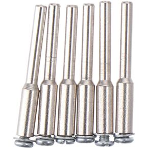 6pcs 1/8" Cut Off Wheel Screw Mandrel Set, HSS Mandrel Holder Compatible with Most Rotary Tool Bit