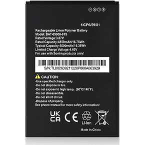 SHENMZ Battery for Sonim XP10 XP9900 Replacement Battery Upgraded 5000mAh BAT-05000-01S Battery