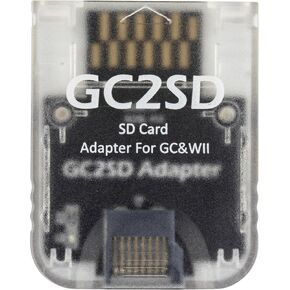 whiteeeen GC2SD Micro SD Card Adapter TF Card Reader for Gamecube Wii Console