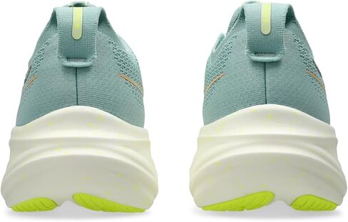 حذاء الجري Gel-Nimbus 26 للسيدات من ASICS، مقاس 10، سيلادون فاتح/أصفر آمن in Saudi Arabia