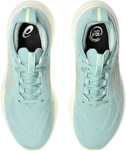 حذاء الجري Gel-Nimbus 26 للسيدات من ASICS، مقاس 10، سيلادون فاتح/أصفر آمن in Saudi Arabia
