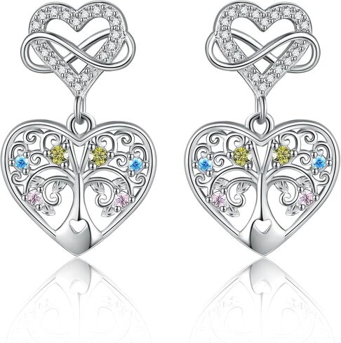 Sunflower Earrings for Women 925 Sterling Silver Sunflower Heart Dangle Earrings Valentines Earrings Jewelry Gifts for Women Girls in Saudi Arabia