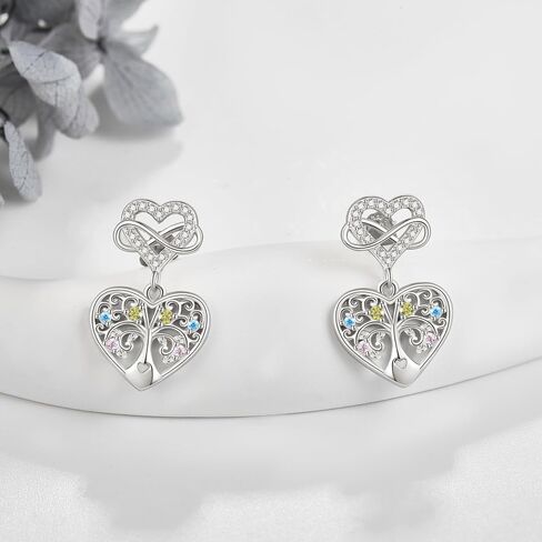 Sunflower Earrings for Women 925 Sterling Silver Sunflower Heart Dangle Earrings Valentines Earrings Jewelry Gifts for Women Girls in Saudi Arabia