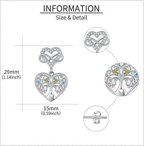 Sunflower Earrings for Women 925 Sterling Silver Sunflower Heart Dangle Earrings Valentines Earrings Jewelry Gifts for Women Girls in Saudi Arabia