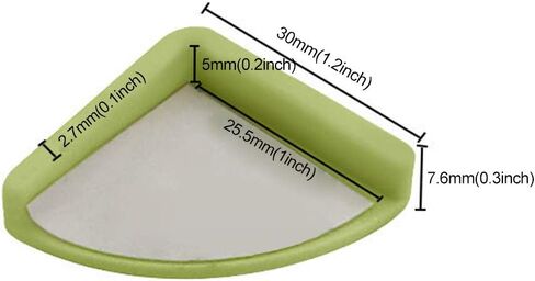 10 قطعة/الحزمة واقيات زوايا للأثاث الطفل واقية من السيليكون للأطفال لاصقة لينة ركن الحرس (شفاف) in Kuwait