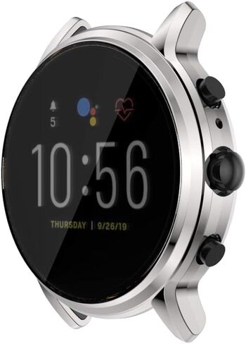 حافظة متوافقة مع ساعة Fossil Gen 5 Carlyle/Carlyle HR، حافظة ناعمة مطلية بمادة TPU، غطاء مقاوم للصدمات، غطاء ممتص للصدمات من جميع النواحي لساعة Gen 5 Carlyle (أسود) in Kuwait